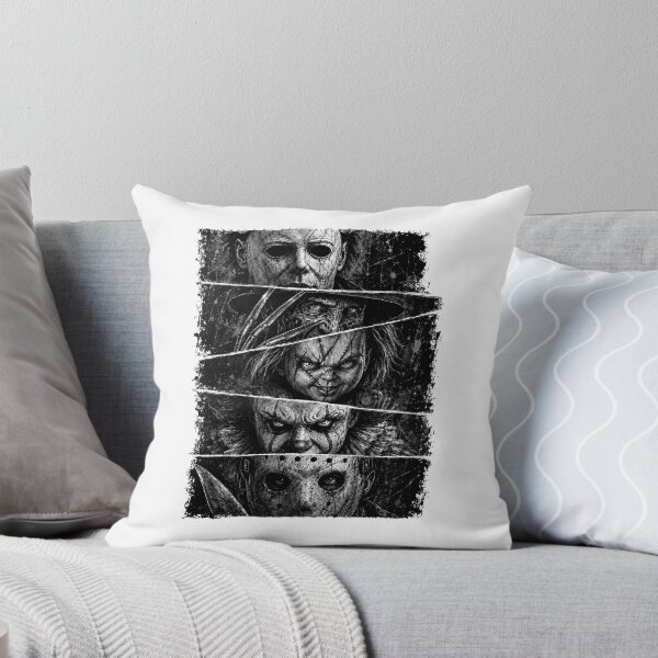 Item preview, Horror Movie Icons Michael Freddy Chucky Pennywise Jason Slasher Collage designed and sold by DYALEEZ-XCR.