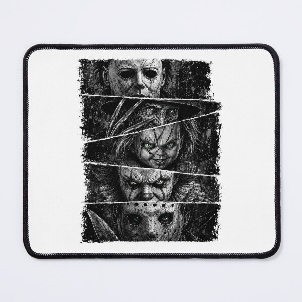 Item preview, Horror Movie Icons Michael Freddy Chucky Pennywise Jason Slasher Collage designed and sold by DYALEEZ-XCR.