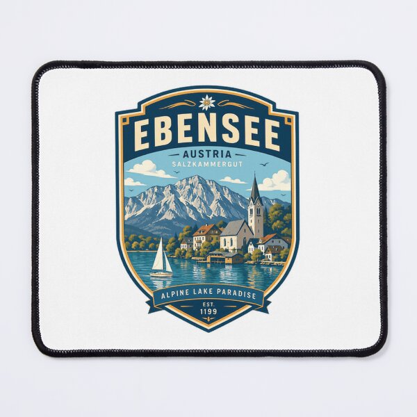 Item preview, Ebensee Austria Salzkammergut Alpine Lake Paradise Est 1199 Travel Souvenir designed and sold by Star3NowForMe.