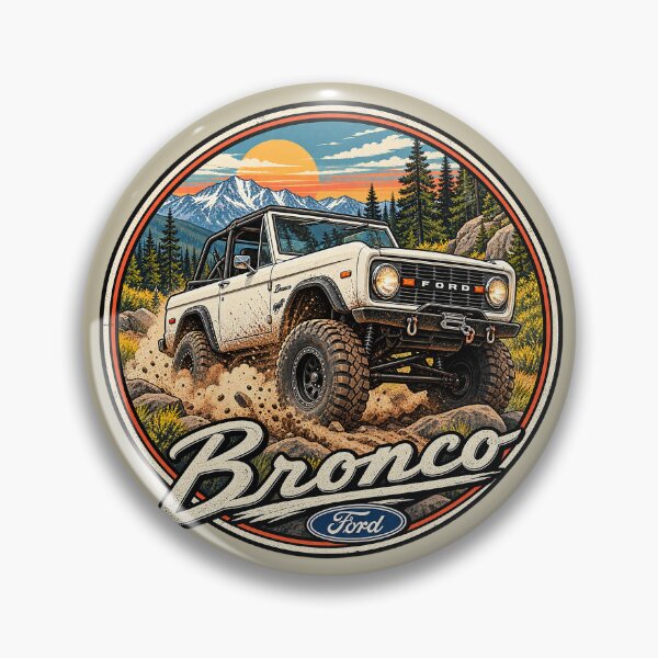 Item preview, Vintage White Bronco 4x4 Off-Road SUV Mountain Sunset Adventure Graphic designed and sold by alwaysadeal.