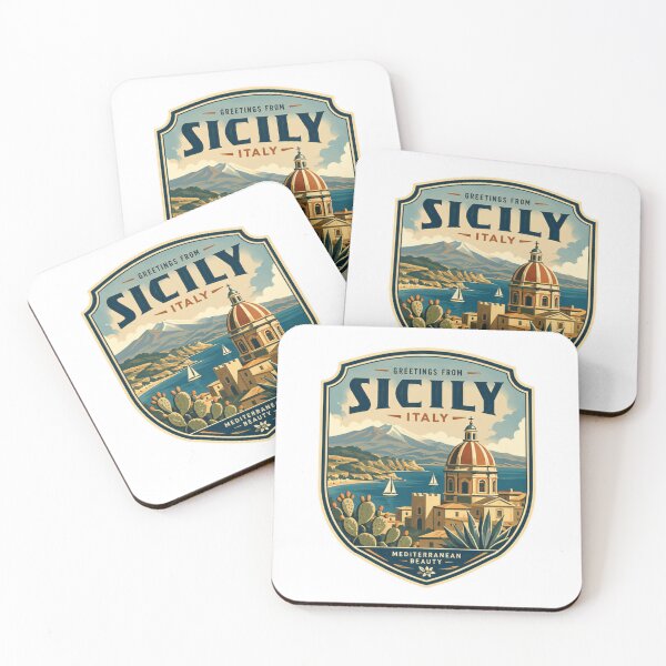 Item preview, Greetings From Sicily Italy Mediterranean Beauty Travel Souvenir Destination designed and sold by Star3NowForMe.