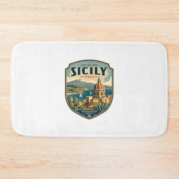 Item preview, Greetings From Sicily Italy Mediterranean Beauty Travel Souvenir Destination designed and sold by Star3NowForMe.