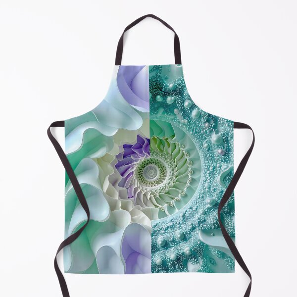 Item preview, Mint Green and Violet Geometric Spiral designed and sold by Vicky Brago-Mitchell®.