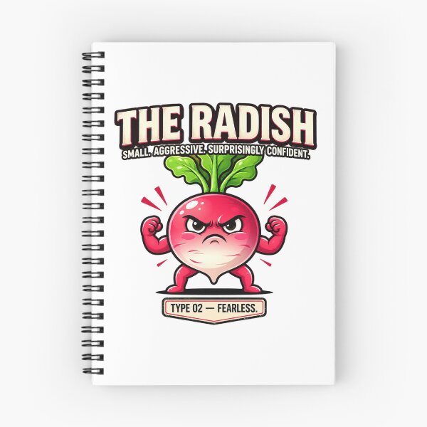 Item preview, The Radish – Small Aggressive Surprisingly Confident Funny Vegetable designed and sold by MrDev.