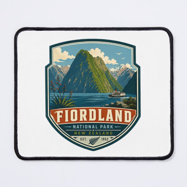 Item preview, Fiordland National Park New Zealand Est. 1952 Travel Souvenir Explorer designed and sold by Star3NowForMe.