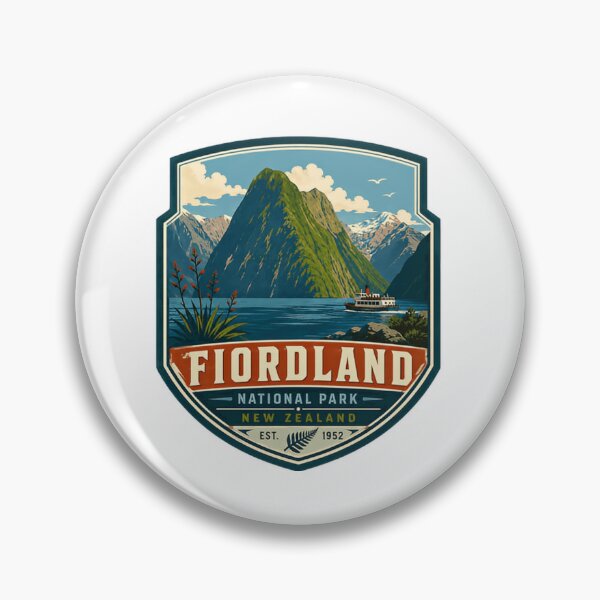Item preview, Fiordland National Park New Zealand Est. 1952 Travel Souvenir Explorer designed and sold by Star3NowForMe.