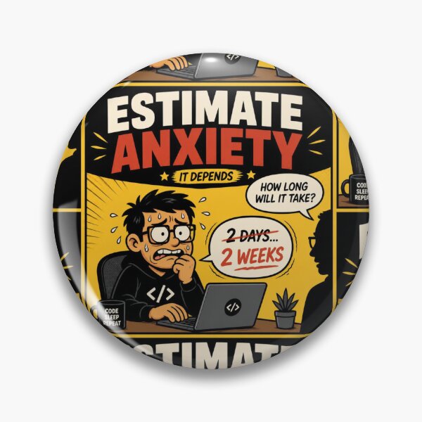 Item preview, Estimate Anxiety It Depends - Funny Developer Deadline Shirt designed and sold by Geek Tracy Shop.