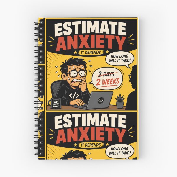 Item preview, Estimate Anxiety It Depends - Funny Developer Deadline Shirt designed and sold by Geek Tracy Shop.