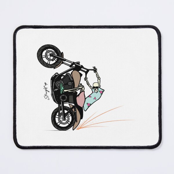 Item preview, Straight Up Extreme Motorbike Wheelie Stunt Graphic designed and sold by Sesignworxart.