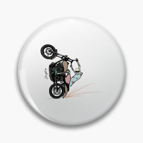 Item preview, Straight Up Extreme Motorbike Wheelie Stunt Graphic designed and sold by Sesignworxart.