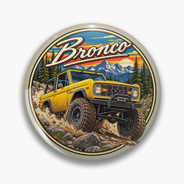 Item preview, Vintage Bronco 4x4 Off-Road SUV Mountain Sunset Adventure Graphic designed and sold by alwaysadeal.