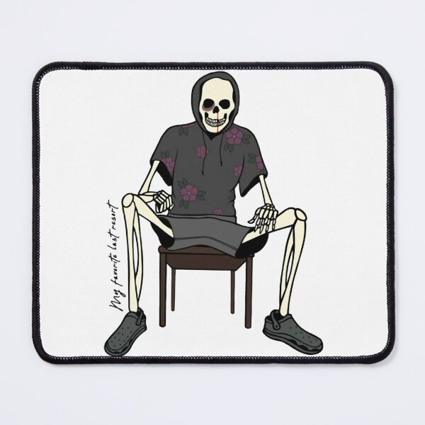 Item preview, Last Resort Funny Gothic Skeleton Lounging Chair Design designed and sold by Sesignworxart.