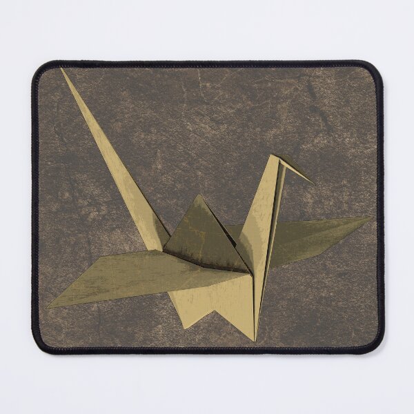 Item preview, Yellow Folded Paper Crane Origami Bird Sculpture designed and sold by Ghoul Enterprises.