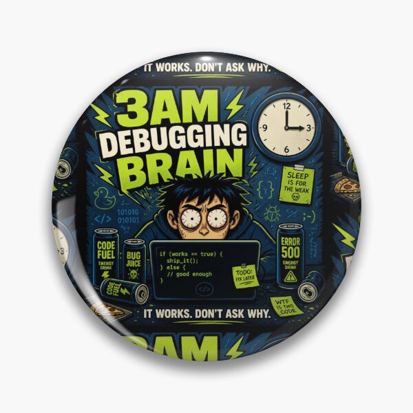 Item preview, 3AM Debugging Brain It Works Don't Ask Why - Funny Coder Shirt designed and sold by Geek Tracy Shop.