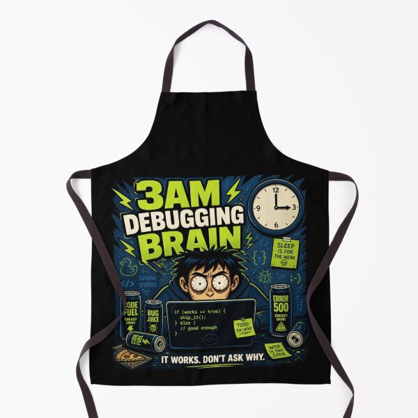 Item preview, 3AM Debugging Brain It Works Don't Ask Why - Funny Coder Shirt designed and sold by Geek Tracy Shop.