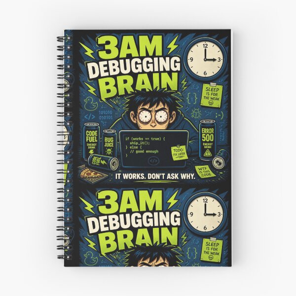 Item preview, 3AM Debugging Brain It Works Don't Ask Why - Funny Coder Shirt designed and sold by Geek Tracy Shop.