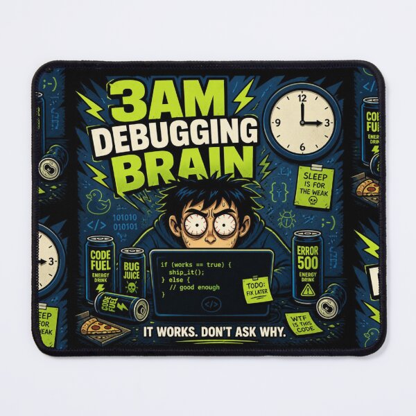 Item preview, 3AM Debugging Brain It Works Don't Ask Why - Funny Coder Shirt designed and sold by Geek Tracy Shop.
