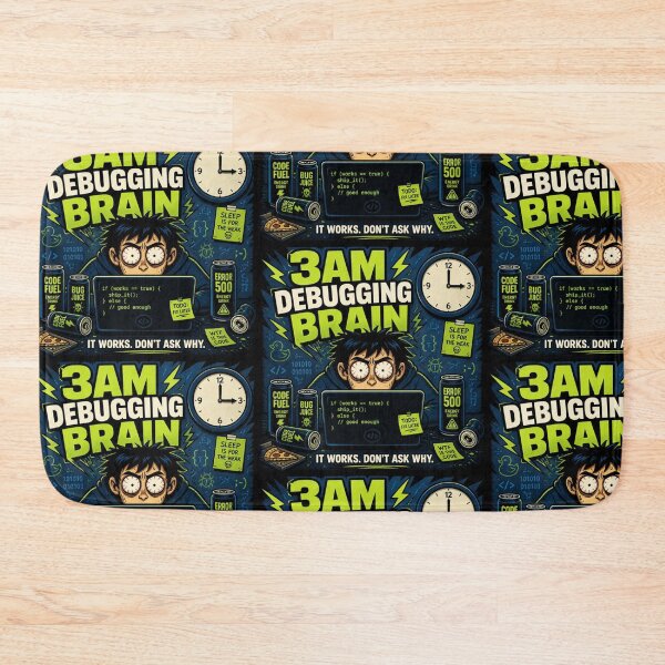 Item preview, 3AM Debugging Brain It Works Don't Ask Why - Funny Coder Shirt designed and sold by Geek Tracy Shop.