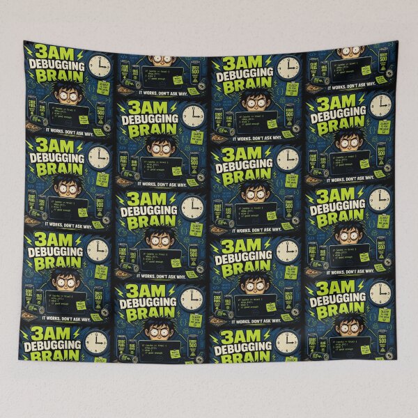 Item preview, 3AM Debugging Brain It Works Don't Ask Why - Funny Coder Shirt designed and sold by Geek Tracy Shop.