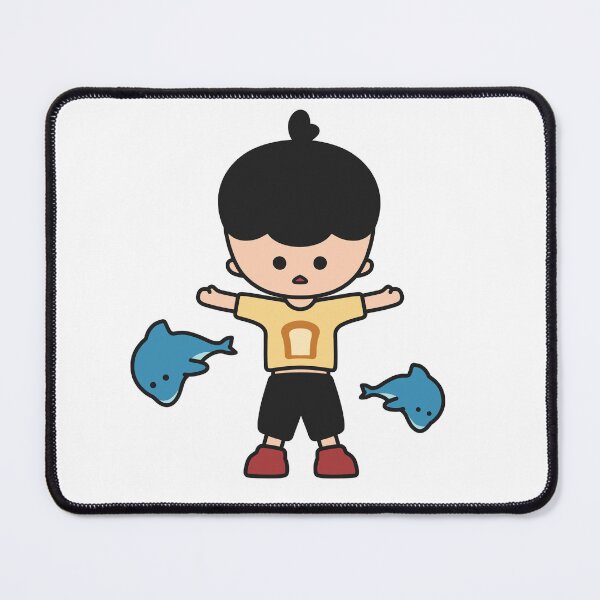 Item preview, Cute Little Boy with Dolphins - KURA designed and sold by KURA - Cozy inside.