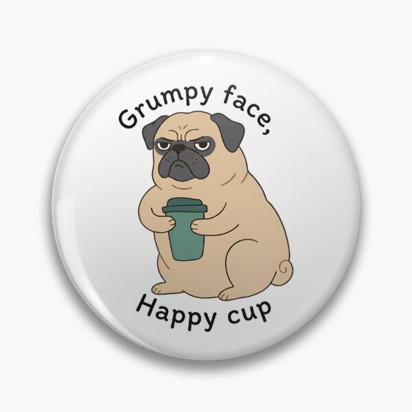 Item preview, Grumpy Pug Coffee Lover Morning Humor designed and sold by wingoo22.