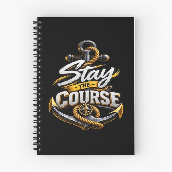 Item preview, Stay The Course Motivational Compass Typography Design designed and sold by v6ziix.