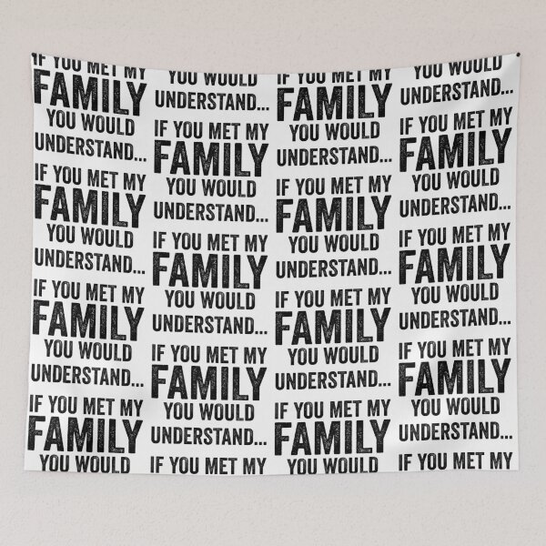 Aperçu de l'œuvre Si vous rencontriez ma famille, vous comprendriez. créée et vendue par aponwao.