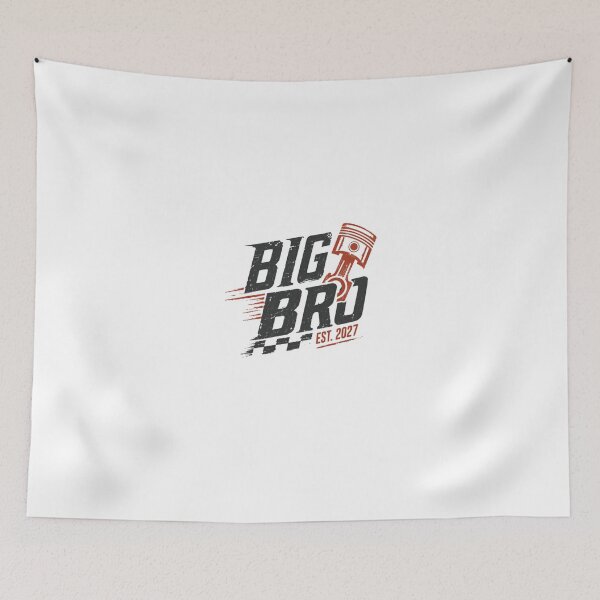 Item preview, Big Bro Est. 2027 New Big Brother Automotive Racing Fan designed and sold by HumansStuck12.