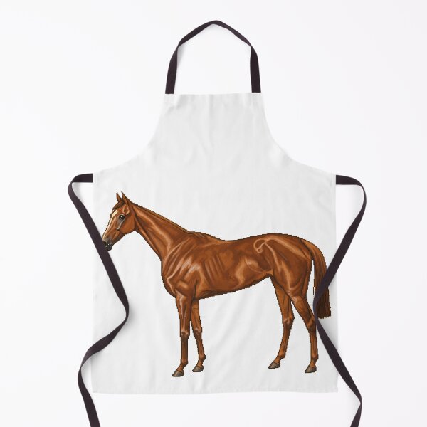 Item preview, Pixel Art 1917 Chestnut Thoroughbred Horse Cutout designed and sold by aigcx.