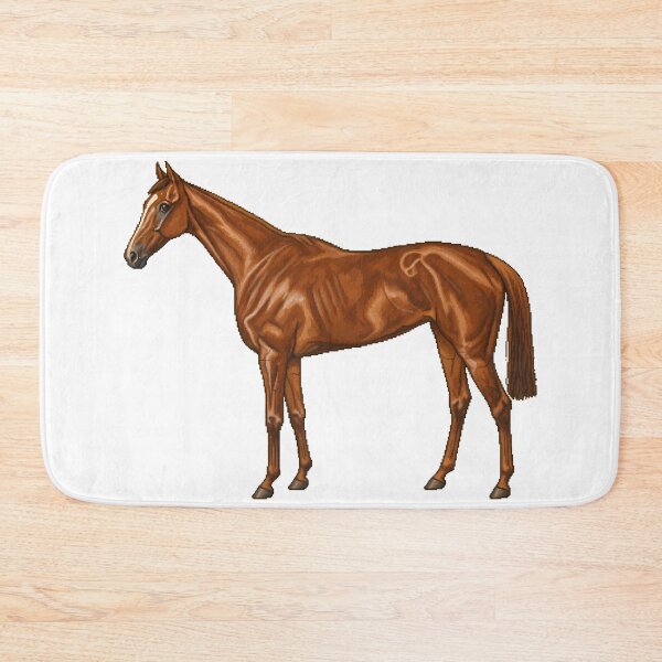 Item preview, Pixel Art 1917 Chestnut Thoroughbred Horse Cutout designed and sold by aigcx.