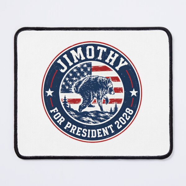 Item preview, Jimothy For President 2028 Raccoon Political Humor Campaign designed and sold by HumansStuck12.