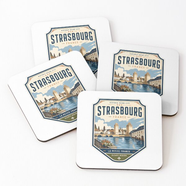 Item preview, Strasbourg France Historic Rhine City La Petite France Alsace Region Travel Explorer Souvenir designed and sold by Star3NowForMe.