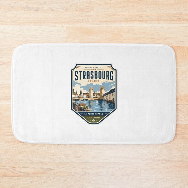 Item preview, Strasbourg France Historic Rhine City La Petite France Alsace Region Travel Explorer Souvenir designed and sold by Star3NowForMe.