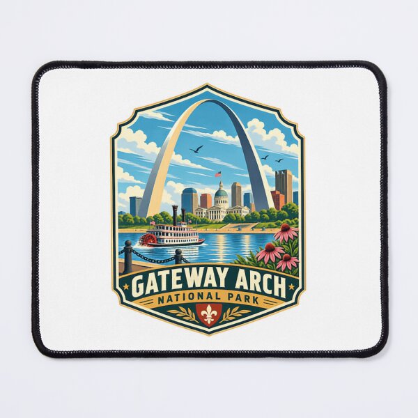 Item preview, Gateway Arch National Park St Louis Missouri Travel Landmark Tourist Souvenir designed and sold by Star3NowForMe.