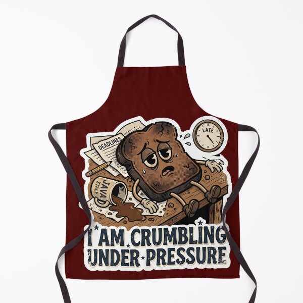 Item preview, Crumbling Under Pressure Funny Burnt Toast Vintage Cartoon T-Shirt designed and sold by Eidos [][][] ~εἶδος~.