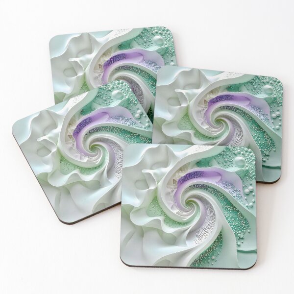 Item preview, Duality of Mint Waves and Lavender Beads designed and sold by Vicky Brago-Mitchell®.