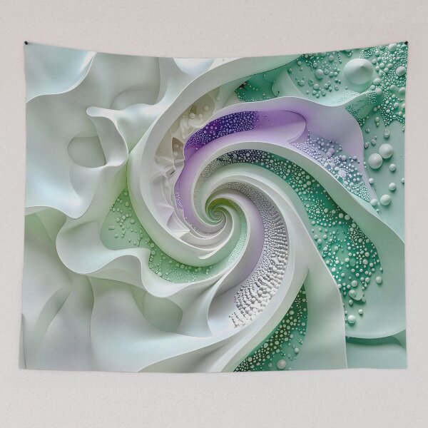 Item preview, Duality of Mint Waves and Lavender Beads designed and sold by Vicky Brago-Mitchell®.