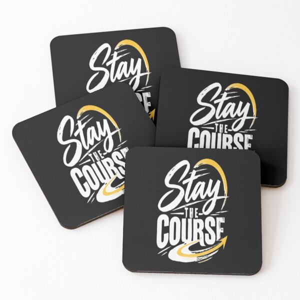 Item preview, Stay The Course Motivational Compass Typography Design designed and sold by v6ziix.