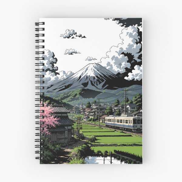 Item preview, Nostalgic Japanese Countryside Train illustration designed and sold by sabartgunpla.