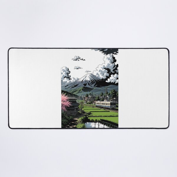 Item preview, Nostalgic Japanese Countryside Train illustration designed and sold by sabartgunpla.