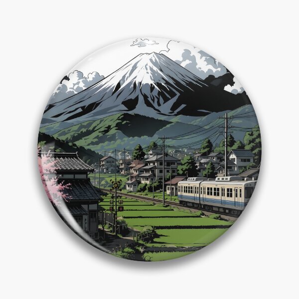 Item preview, Nostalgic Japanese Countryside Train illustration designed and sold by sabartgunpla.