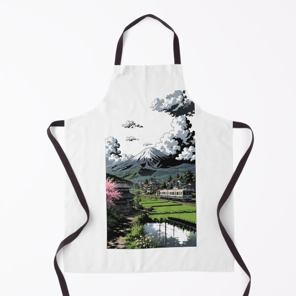 Item preview, Nostalgic Japanese Countryside Train illustration designed and sold by sabartgunpla.