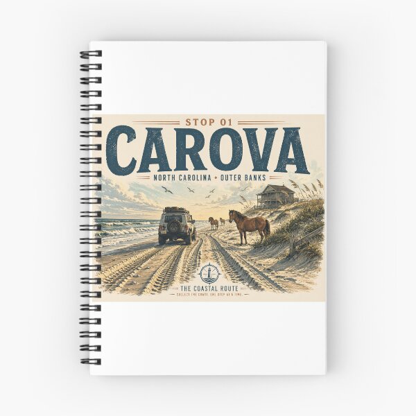 Item preview, Carova NC Wild Horses 4x4 Beach designed and sold by The Coastal Route.