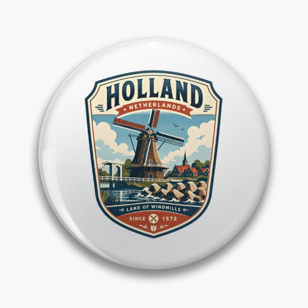 Item preview, Holland Netherlands Land Of Windmills Since 1572 Dutch Travel Heritage designed and sold by Star3NowForMe.