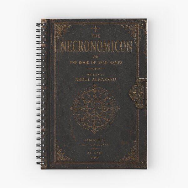Item preview, The Necronomicon Antique Grimoire Book Cover | H.P. Lovecraft Occult Dark Academia Design designed and sold by Extravanganzza.