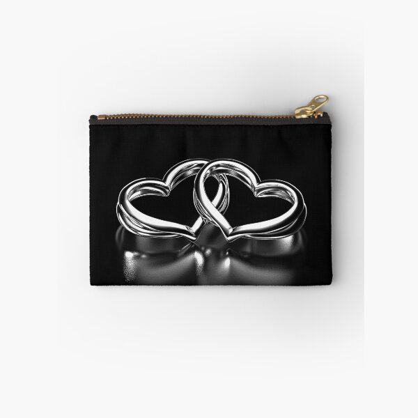 Item preview, Interlocking Heart Rings Romantic Wedding Love Symbol Art designed and sold by inkoutninja.