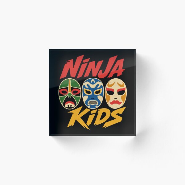 Item preview, Ninja Kids Logo Action Masks Retro Style designed and sold by killem667.
