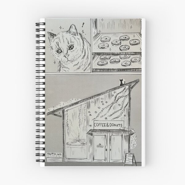 Item preview, Coffee & Donuts Manga Page designed and sold by LeftSidedArt.