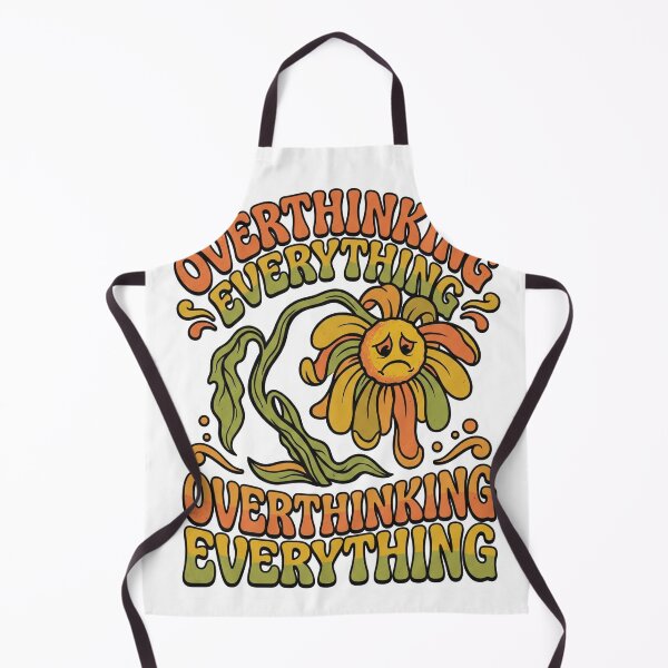 Item preview, Overthinking Everything 70s Retro Groovy Wilted Flower Anxiety Shirt designed and sold by Eidos [][][] ~εἶδος~.
