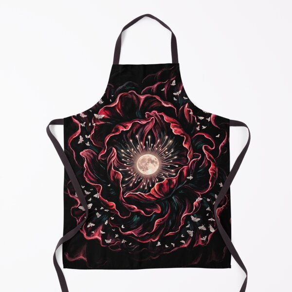 Item preview, Dark Poppy Moon Bloom Surreal Illustration designed and sold by The Mellonaire.